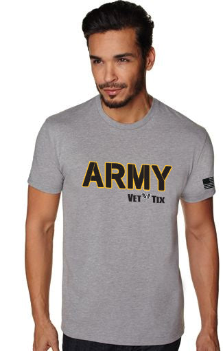 ARMY Vet Tix STENCIL Short Sleeve T-Shirt